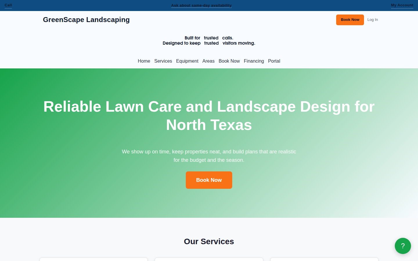 Landscaping Demo desktop home